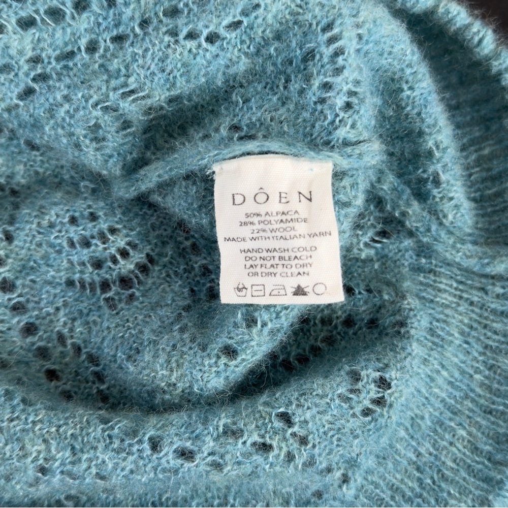 DÔEN Adriana vest -- Bleu menthe / L - Picture 8 of 8